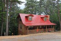 Pigeon Forge Two Bedroom Log Cabin Rental Convenient to Pigeon Forge